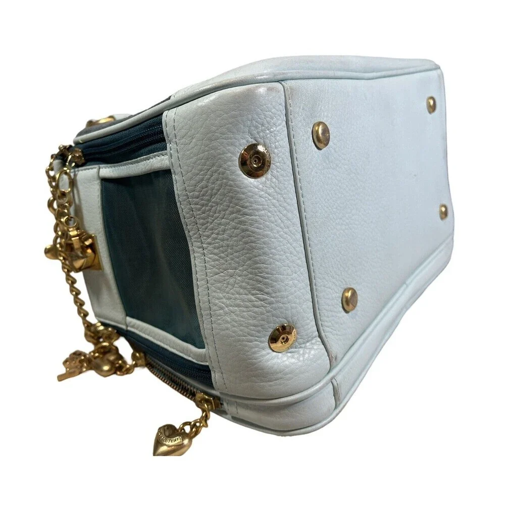 Vintage Juicy Couture Y2K Velour Pet Carrier Color Green plus xtra dog clothes